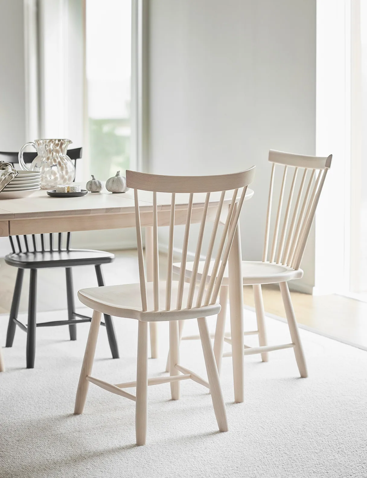 Lilla Åland stol ek, Svart Stolab