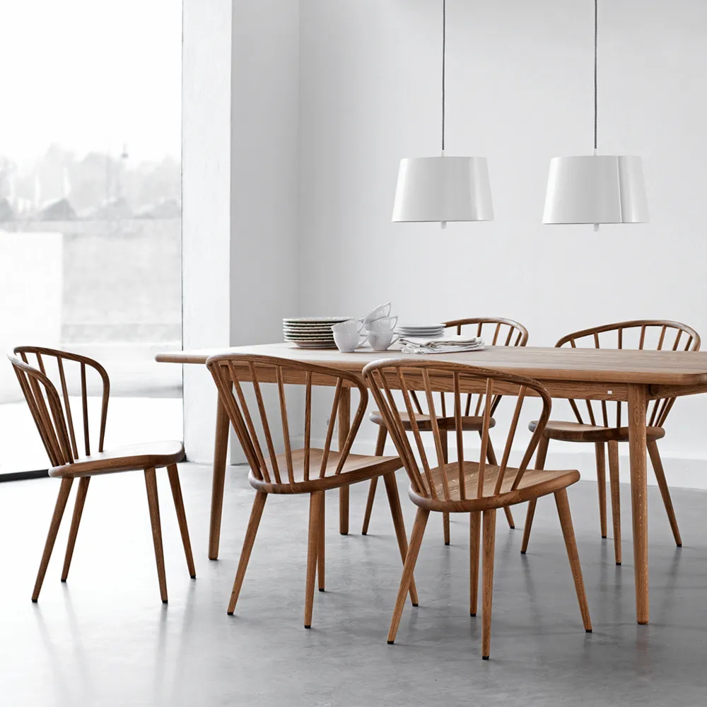 Miss Holly bord 175x100 cm, Björk vitolja, 1 ilägg Stolab