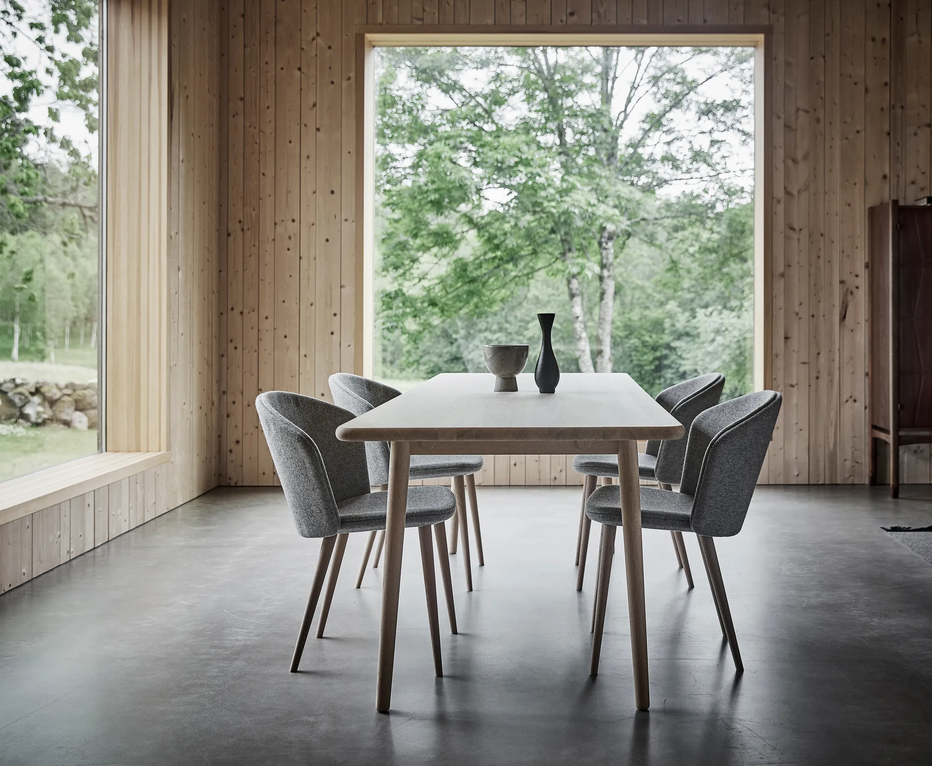 Miss Holly bord 235x100 cm, Björk vitolja Stolab