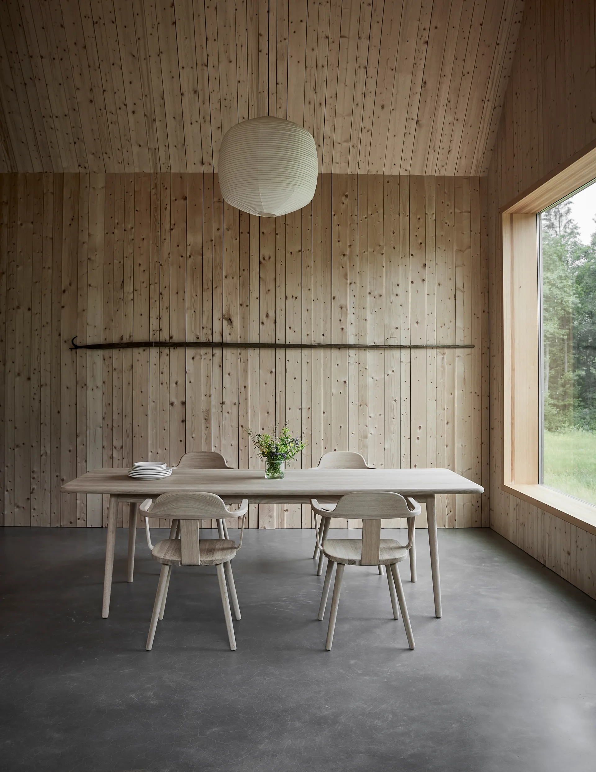 Miss Holly bord 235x100 cm, Björk vitolja Stolab