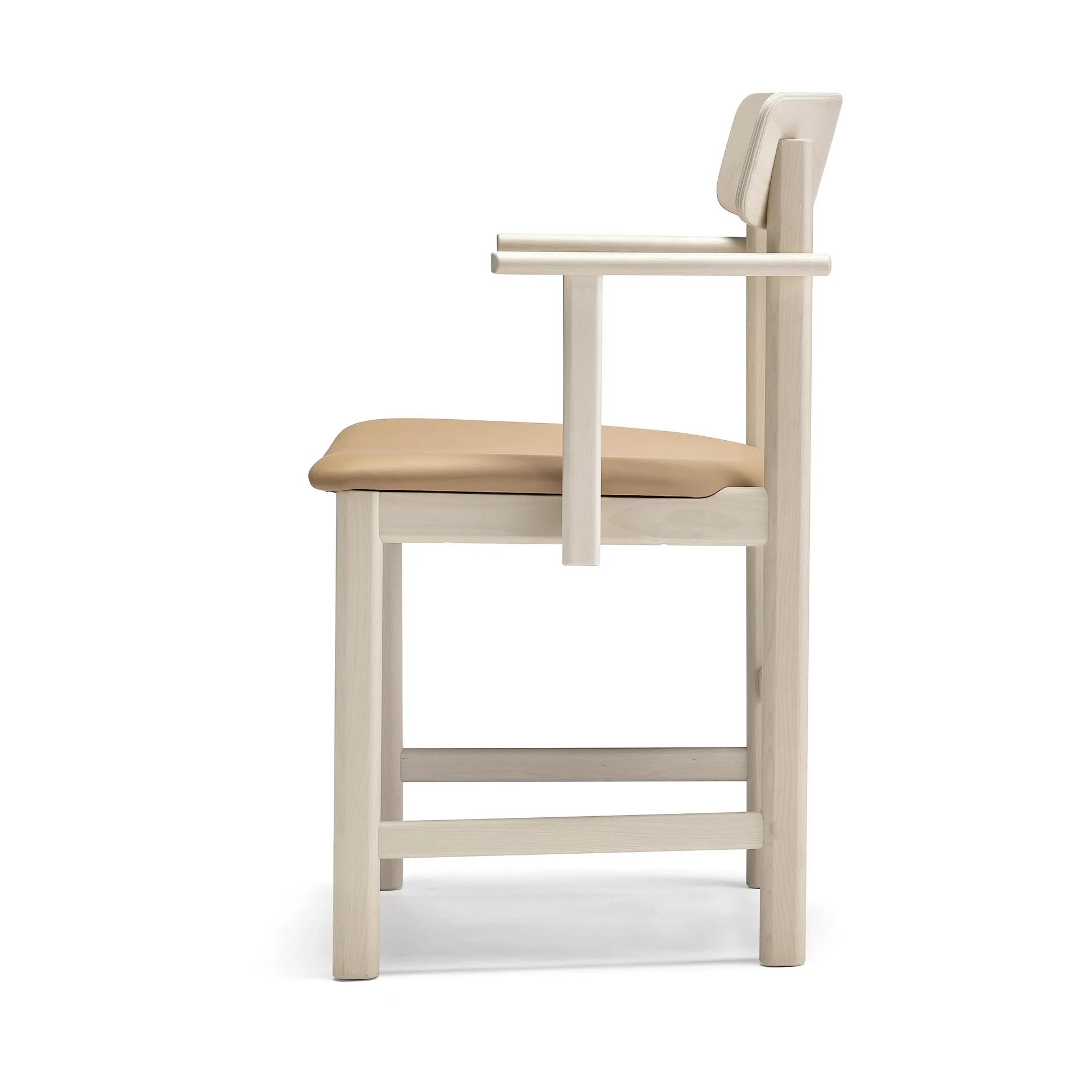 Pal karmstol, Björk ljus mattlack-Elmosoft 22030 Stolab