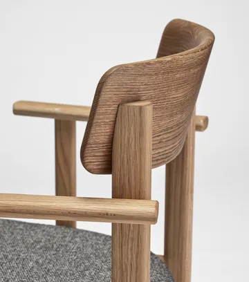 Pal karmstol - Ek naturell olja-Tornado V3576 - Stolab