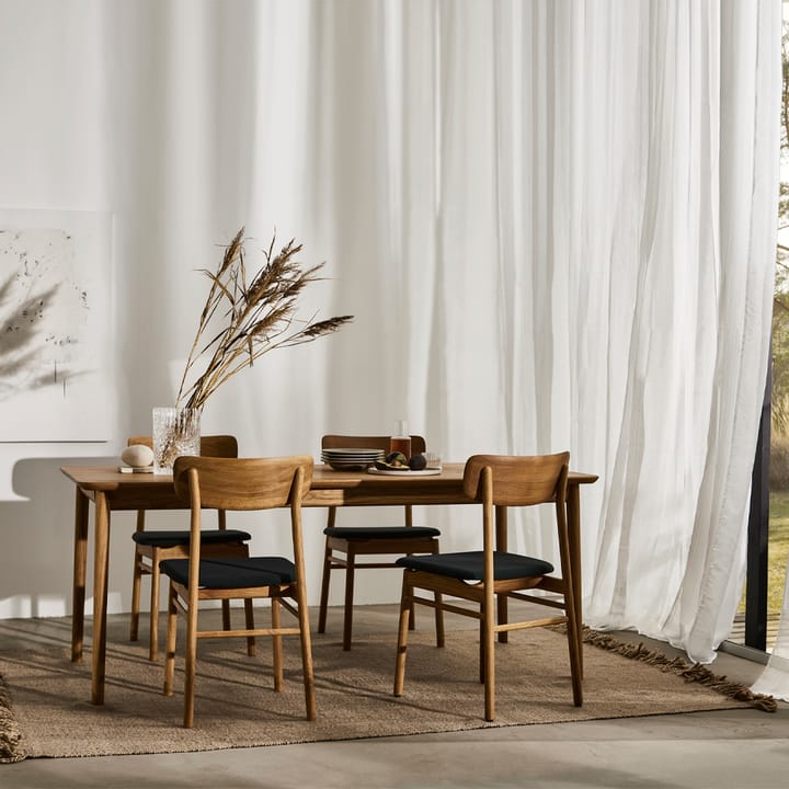 Prima Vista bord, Ek naturell olja-120cm-1 ilägg Stolab
