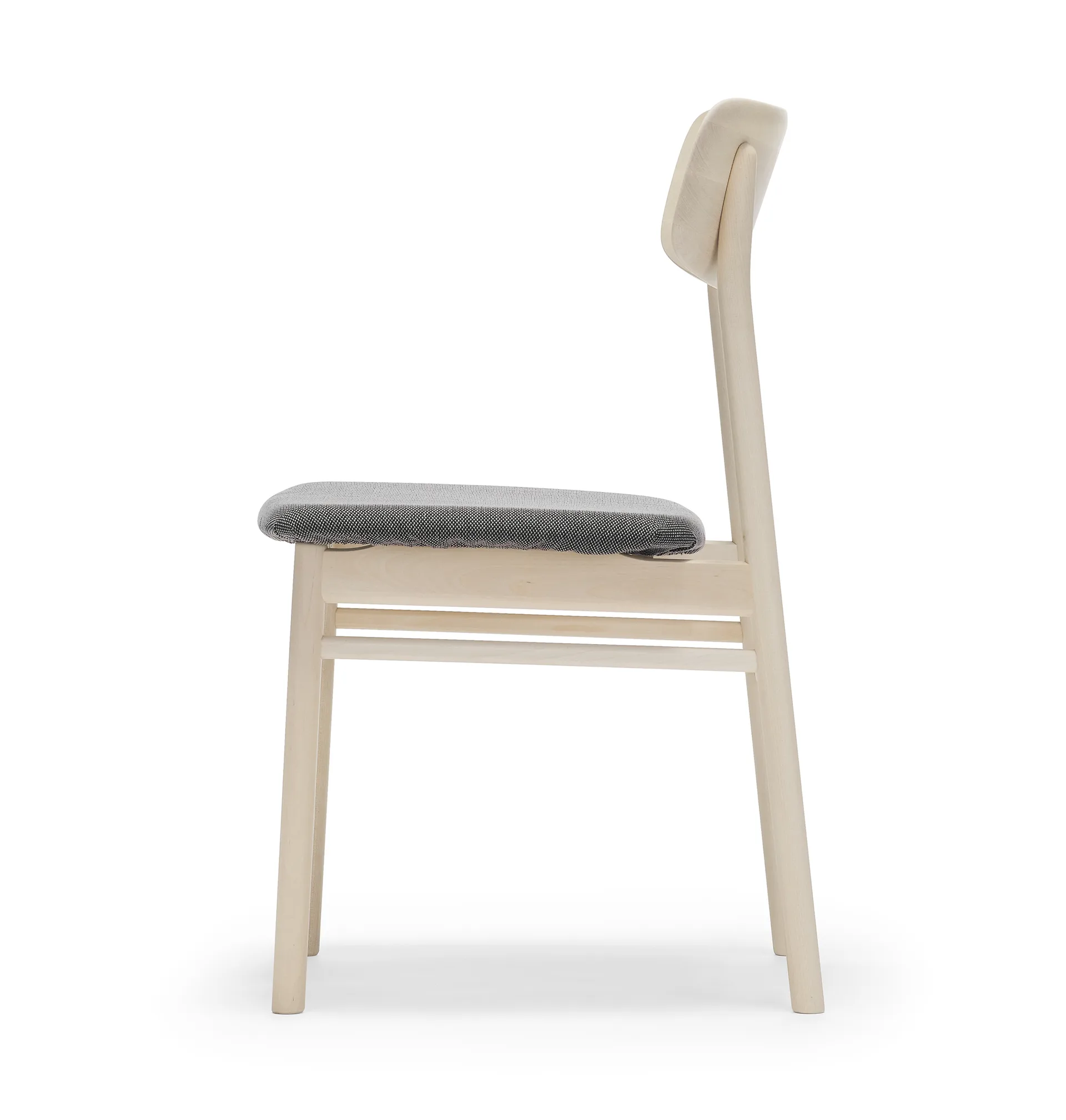 Prima Vista stol björk ljus mattlack, Tyg blues 9202 brun-beige Stolab