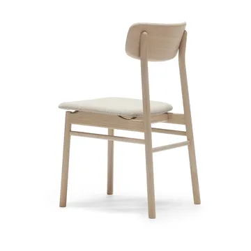 Prima Vista stol ljus mattlackad ek - Tyg Atto Driftwood V3576/01 - Stolab