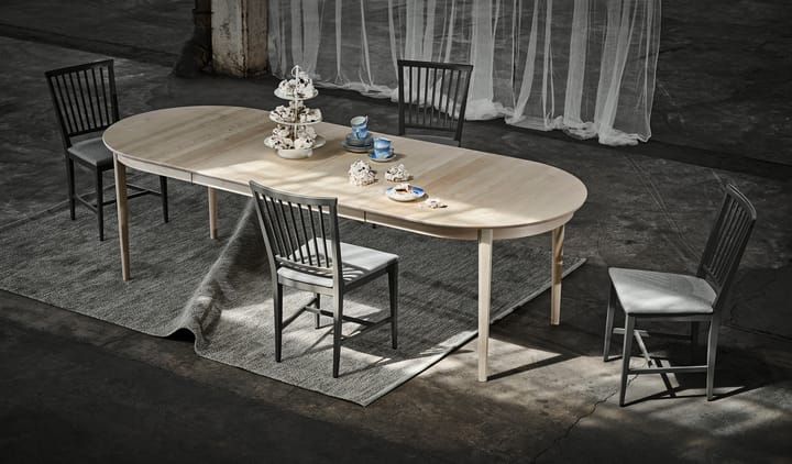 Vardags matbord 160x100 cm - Björk ljusgrå 51, 2 ilägg - Stolab