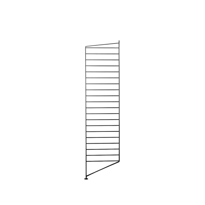 Stringhylla golvgavel - svart, 115x30 cm, 1-pack - String Furniture