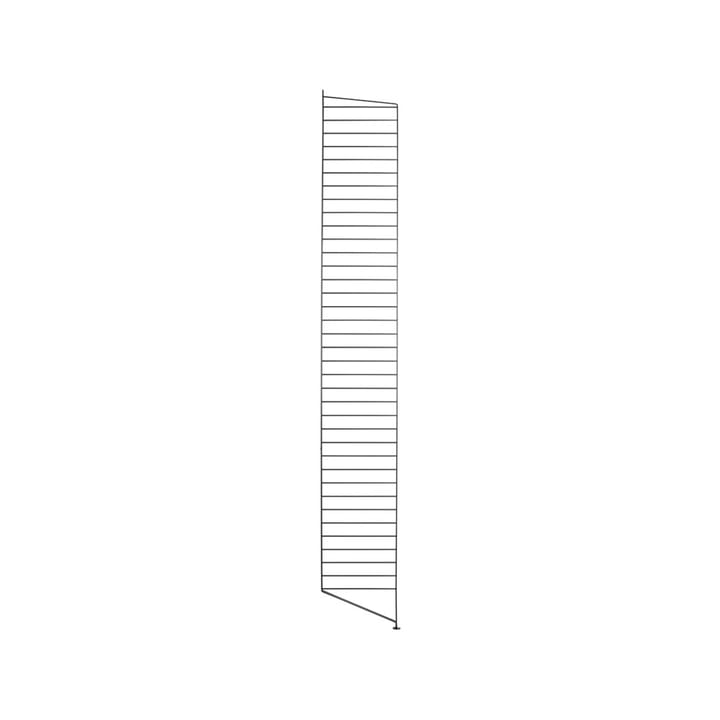 Stringhylla golvgavel - svart, 200x30cm, 1-pack - String Furniture
