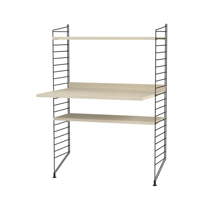 Köp Stringhylla kontor ask & svart - Kombination H från String ...