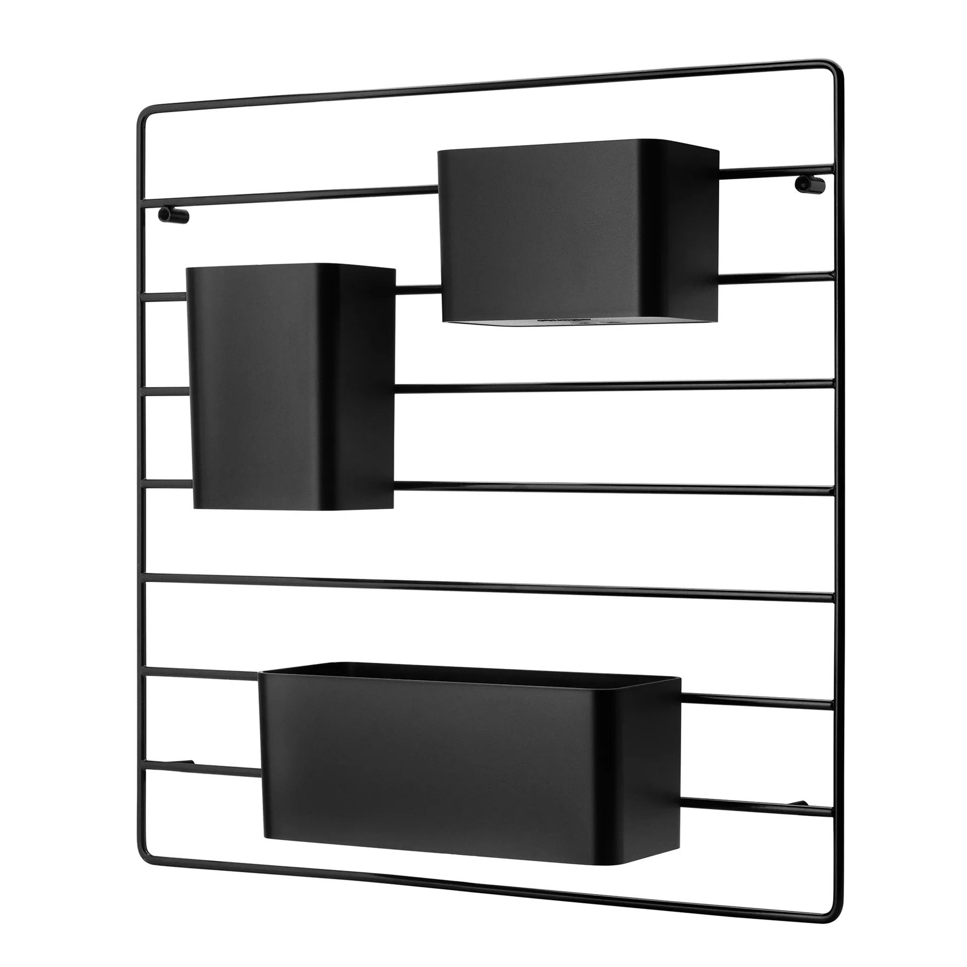 Grid organizer 3 delar, Svart String