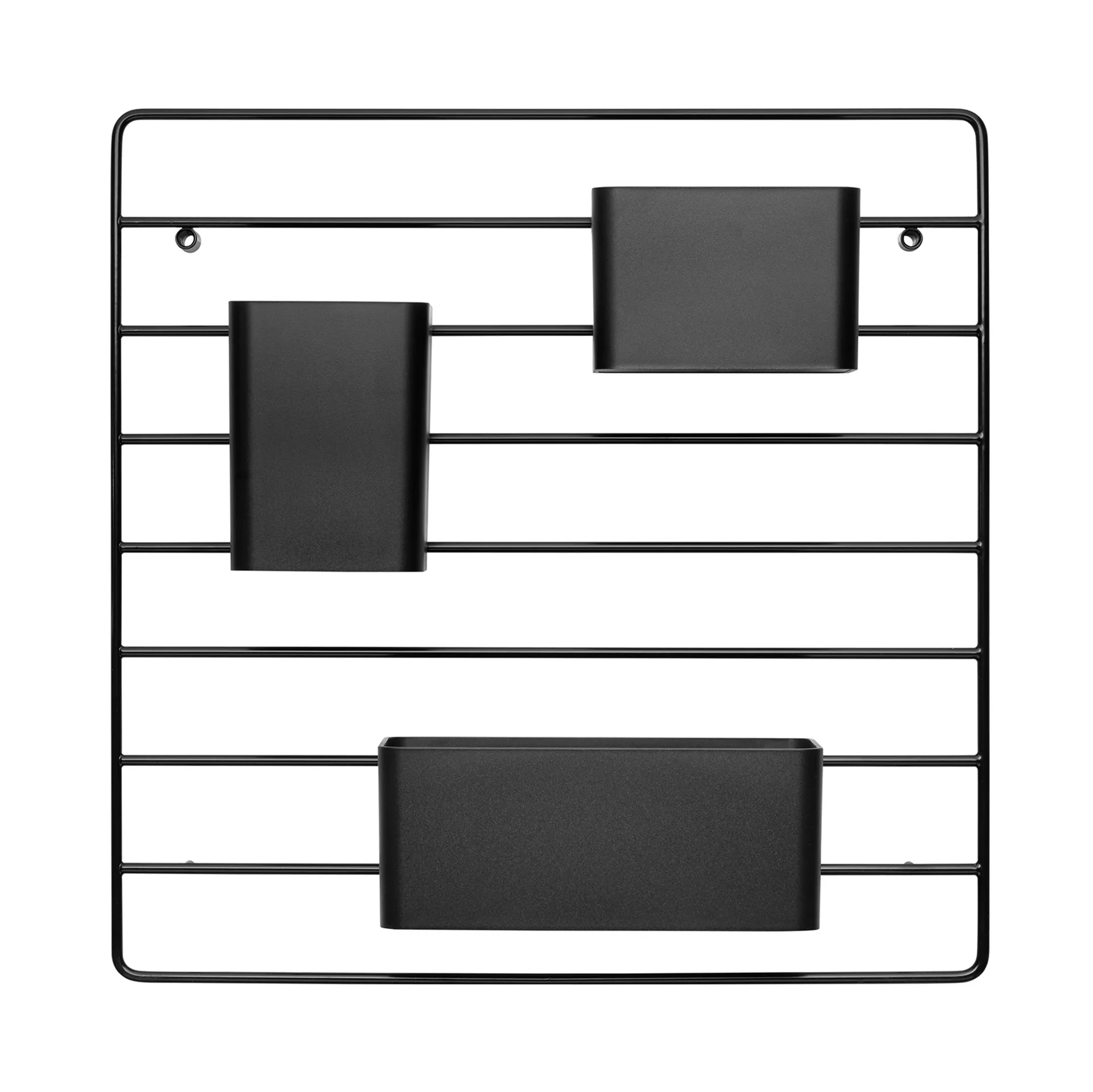 Grid organizer 3 delar, Svart String