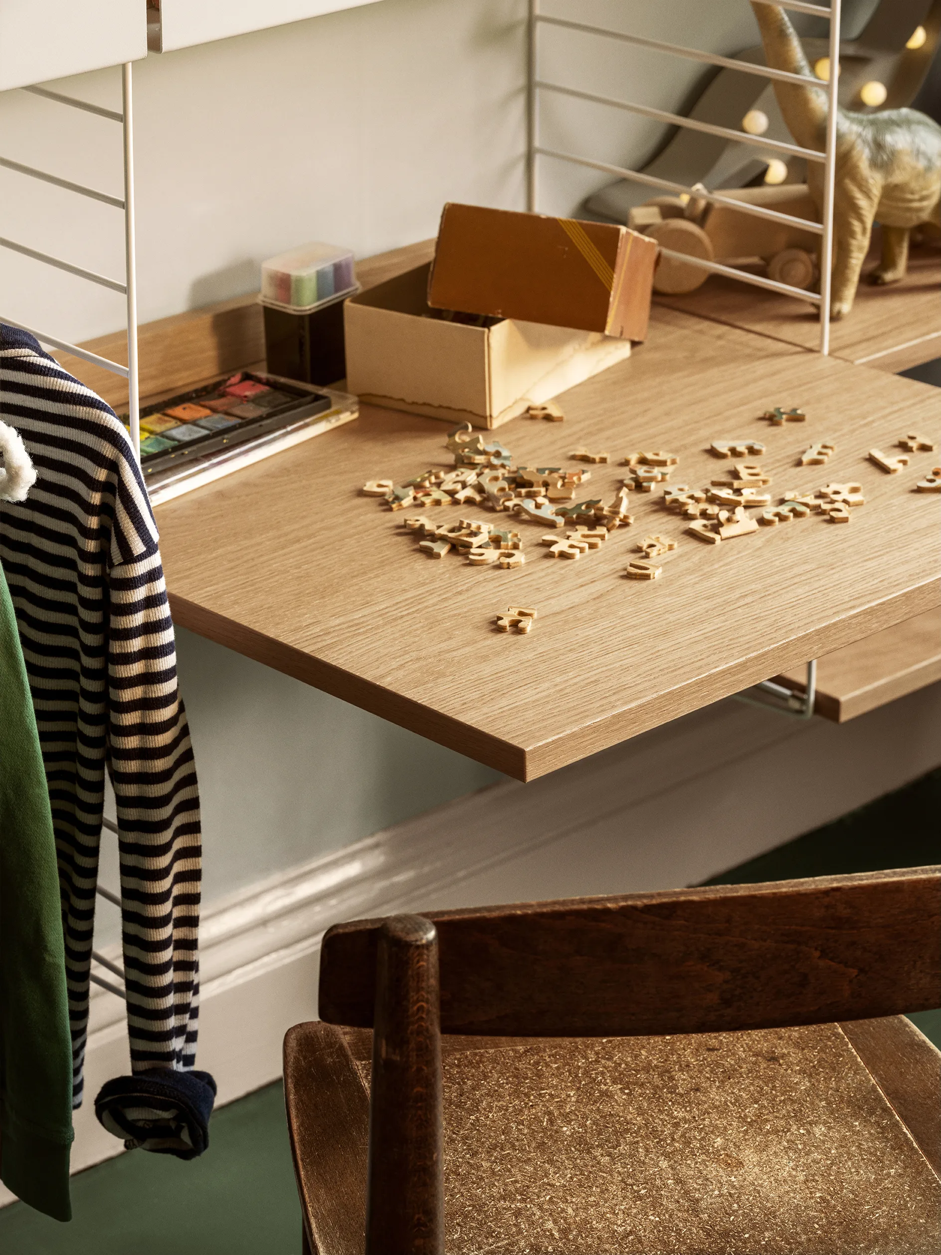 String arbetsskiva, Ek, 58x58 cm String