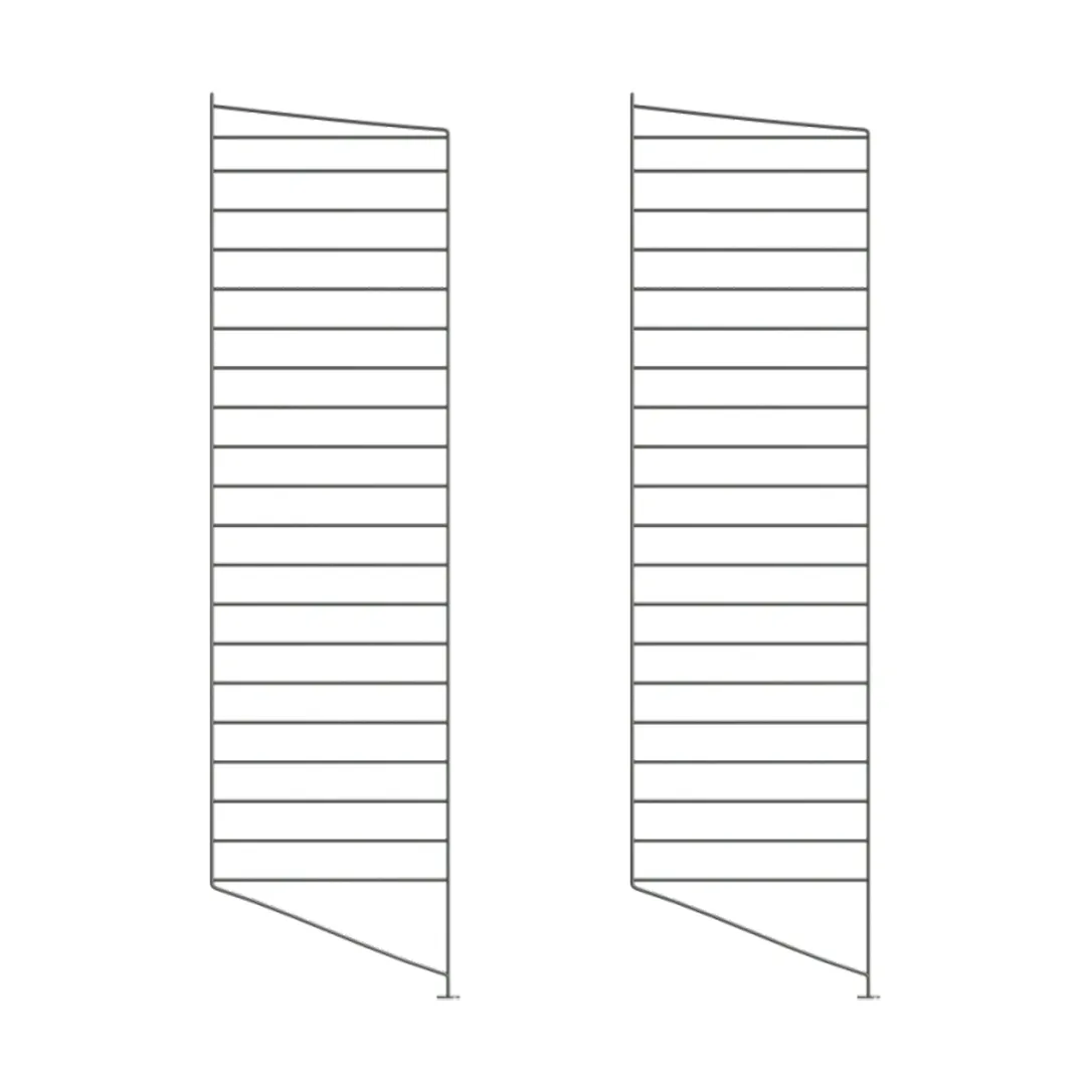 String golvgavel, Mörkgrå, 115x30 cm, 2-pack String