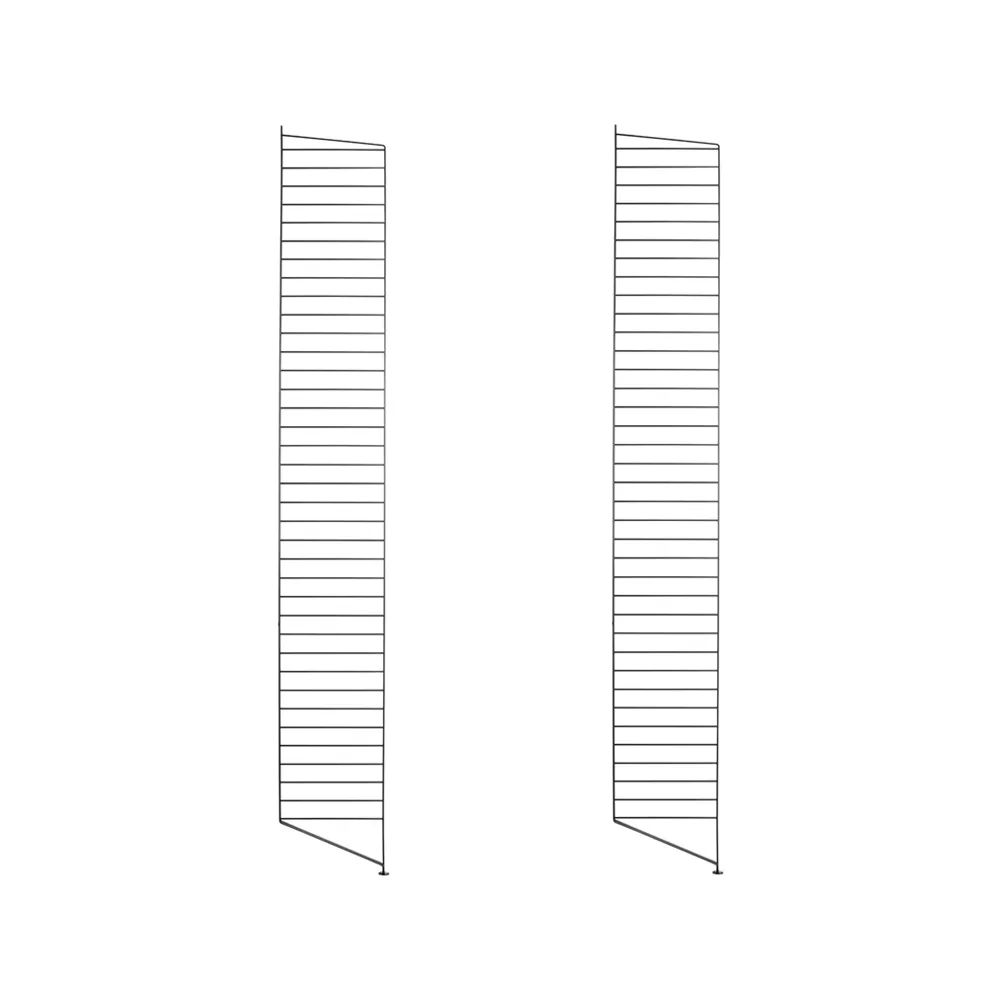 String golvgavel, svart, 200x30 cm, 2-pack String