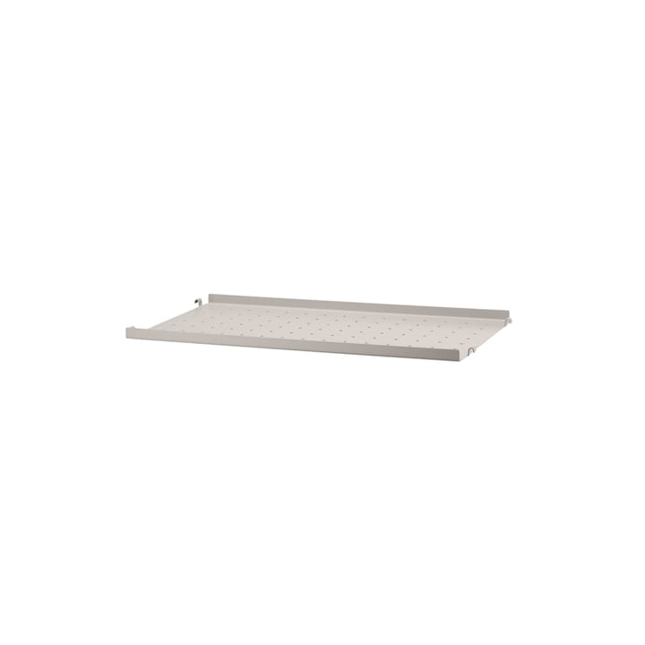String hyllplan metall, beige, 58x30 cm, låg kant String