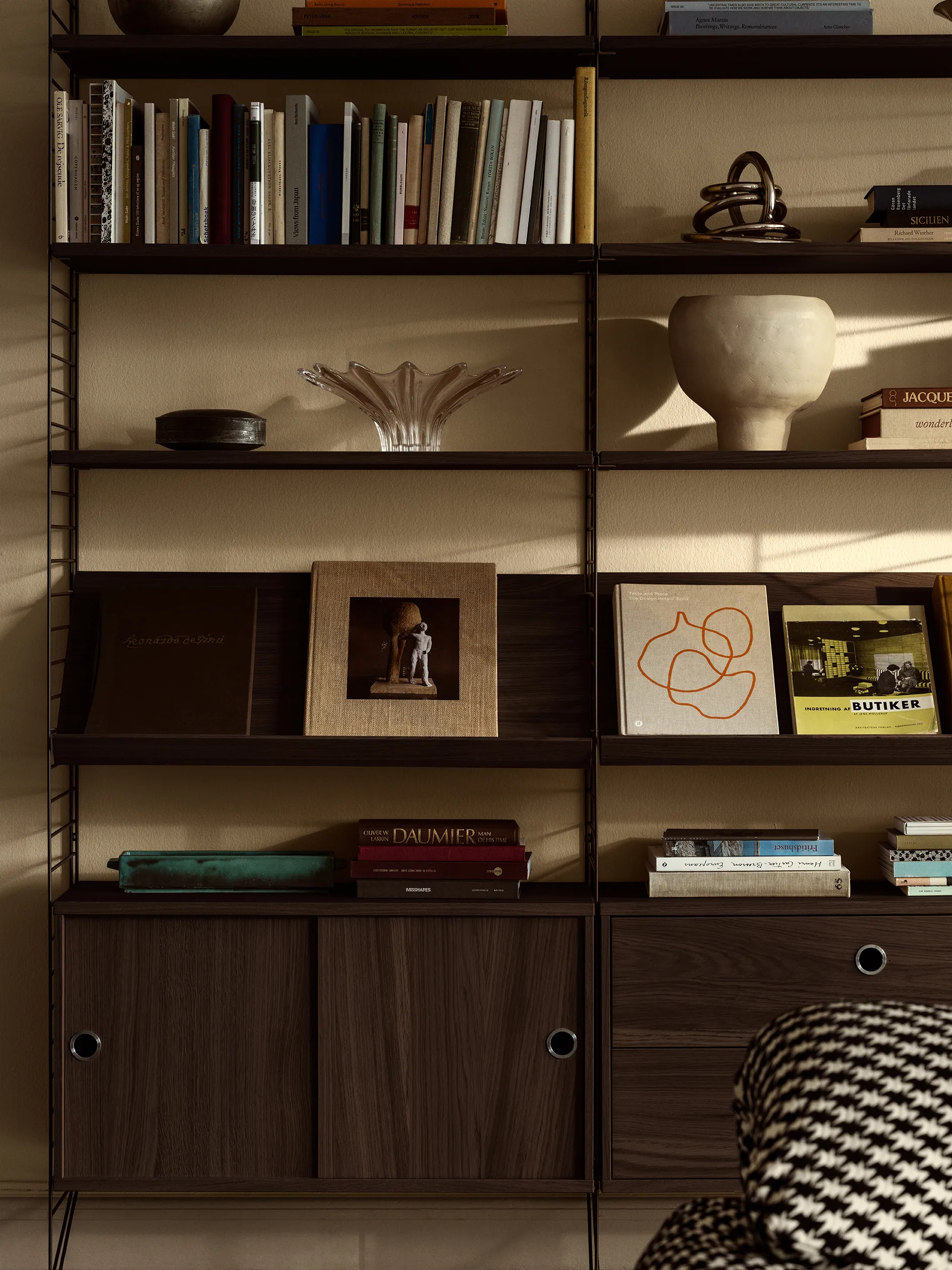 String hyllplan, Mörk ek, 58x20 cm, 3-pack String