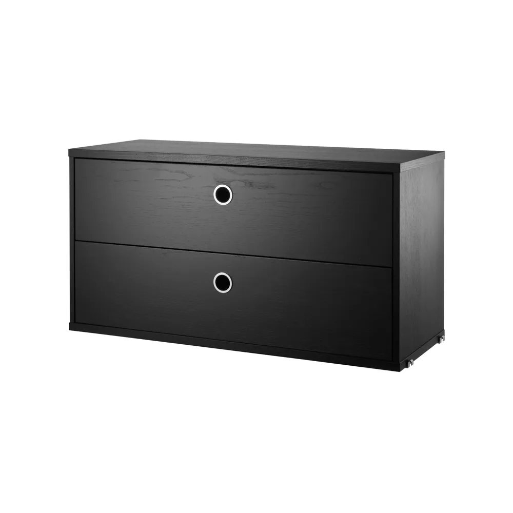 String lådhurts, ask svartbets, 78x30 cm String