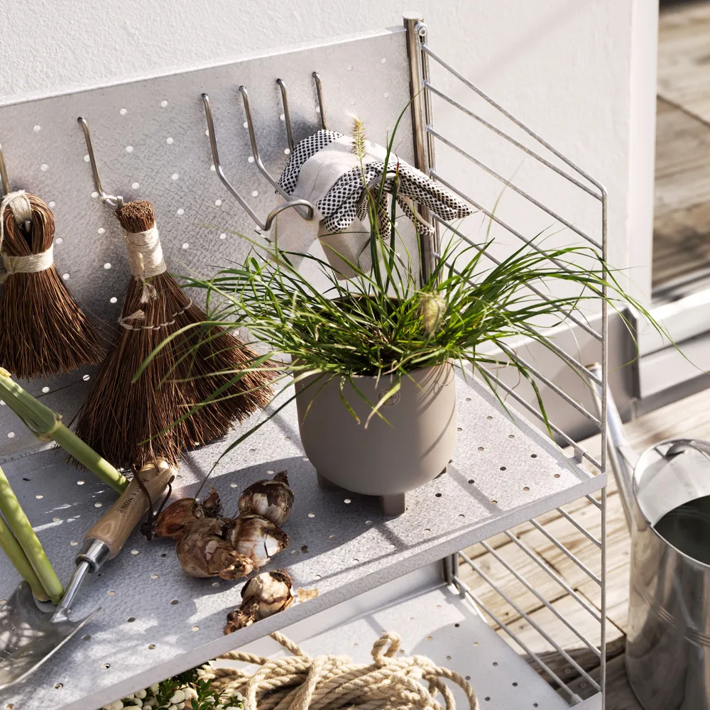 String Outdoor fristående krok, rostfritt stål, dubbel, 2-pack String