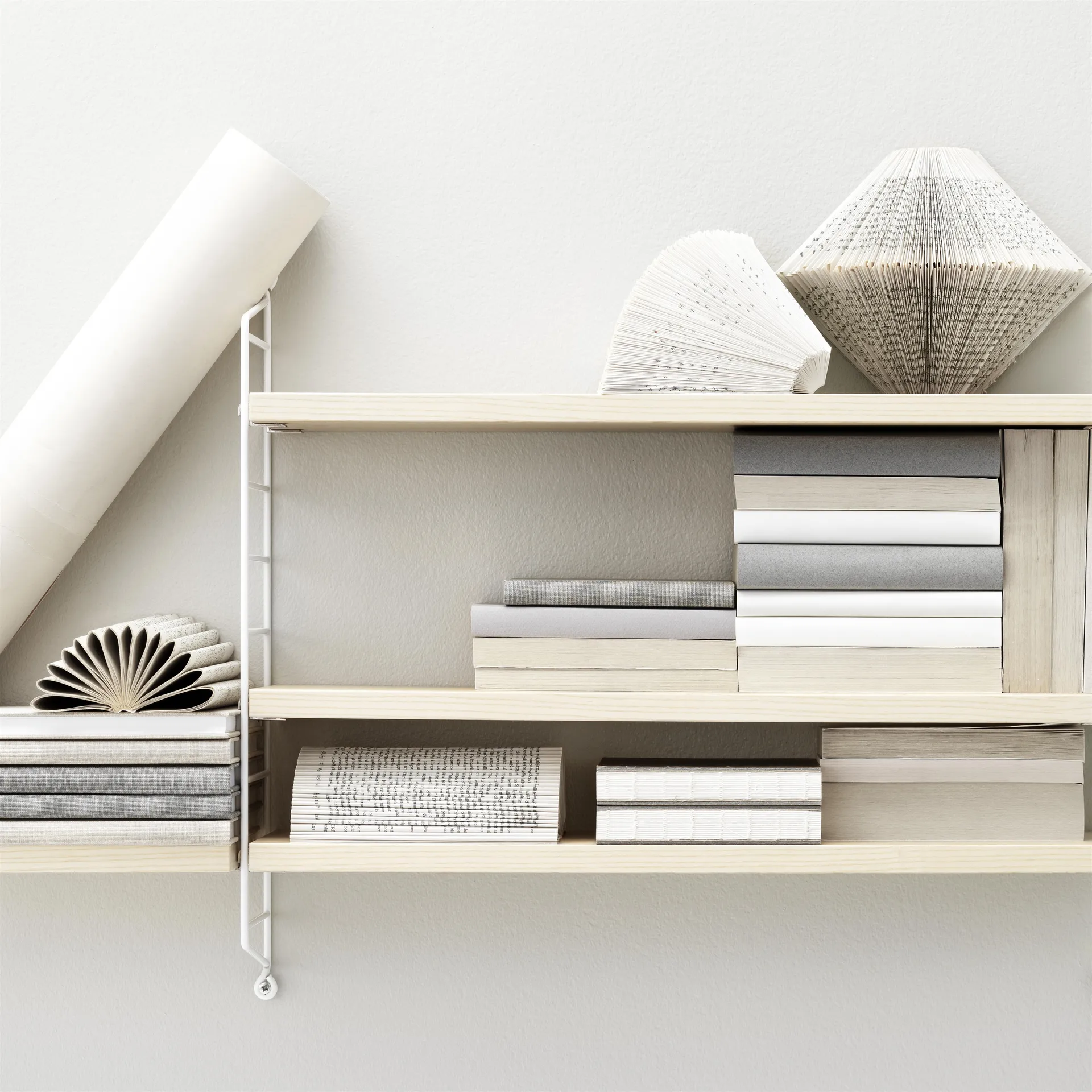 String Pocket hylla ask-vit, ask-vit String