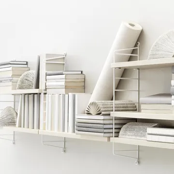 String Pocket hylla ask-vit - ask-vit - String