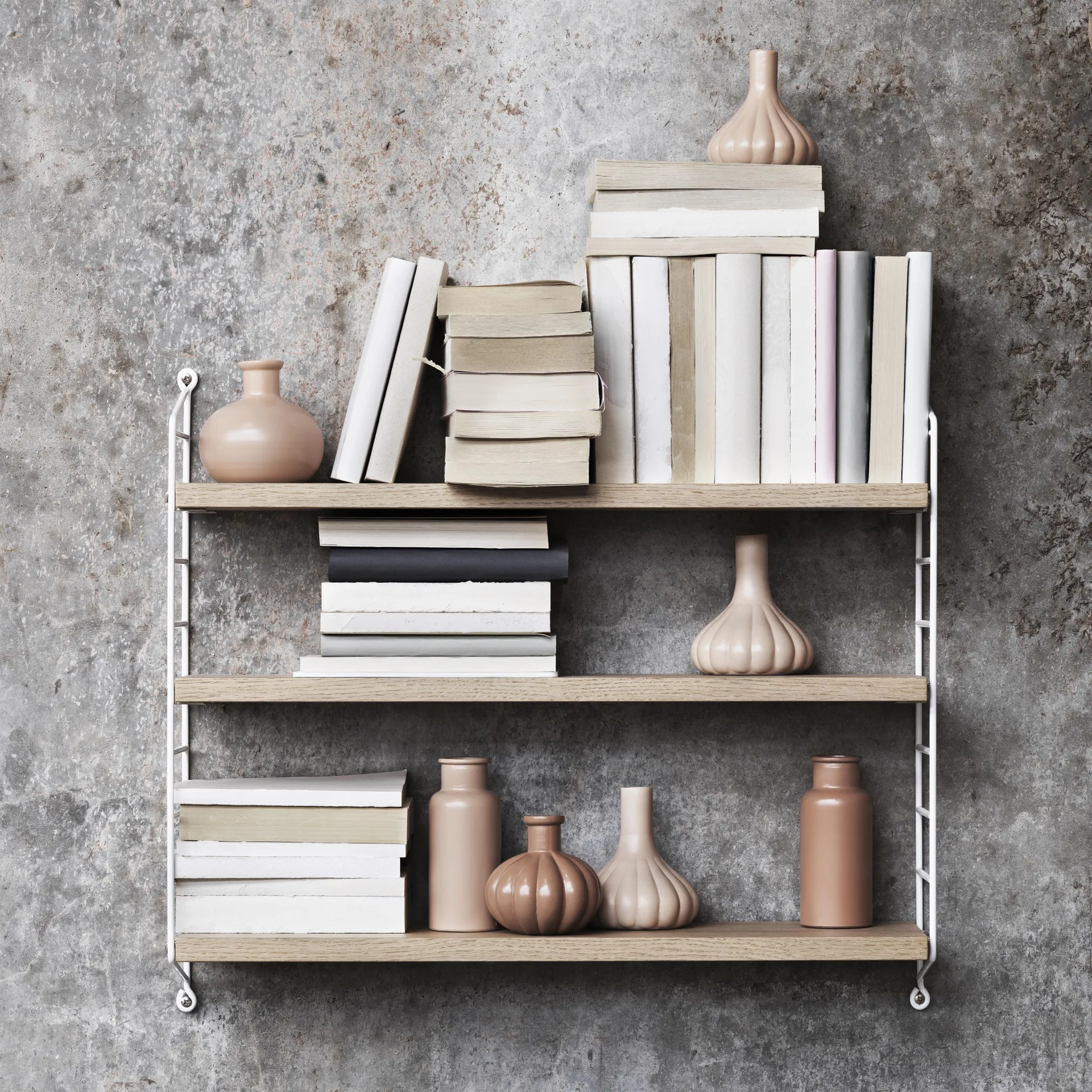 String Pocket hylla hylla ek-vit, ek-vit String