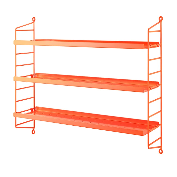String Pocket hylla metall - Neon - String