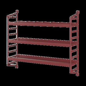 String Pocket hylla metall - Oxtorgsröd - String