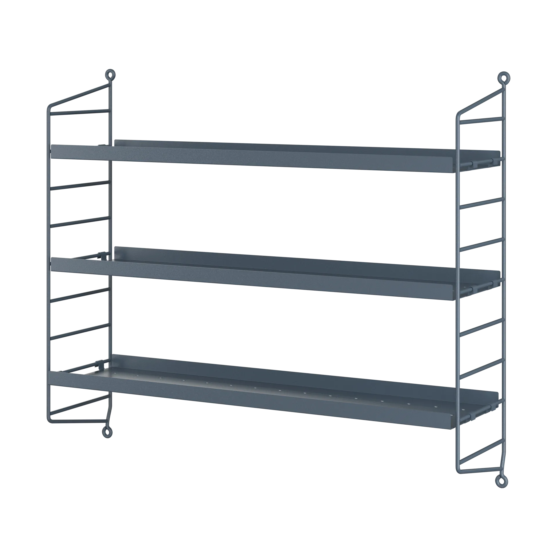 String Pocket hylla metall, Sergelgrå String