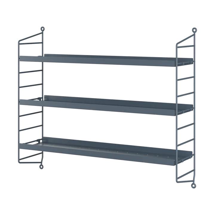 String Pocket hylla metall - Sergelgrå - String