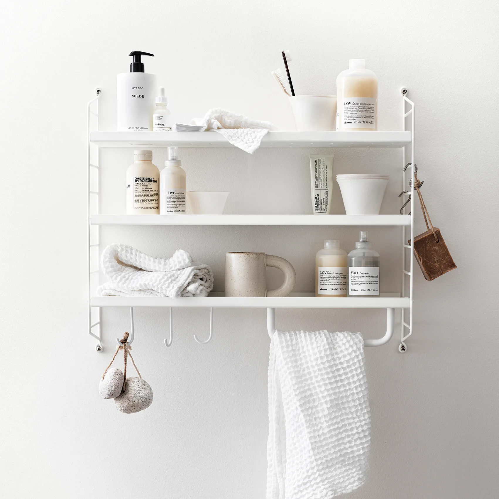 String Pocket hylla metall, Vit String