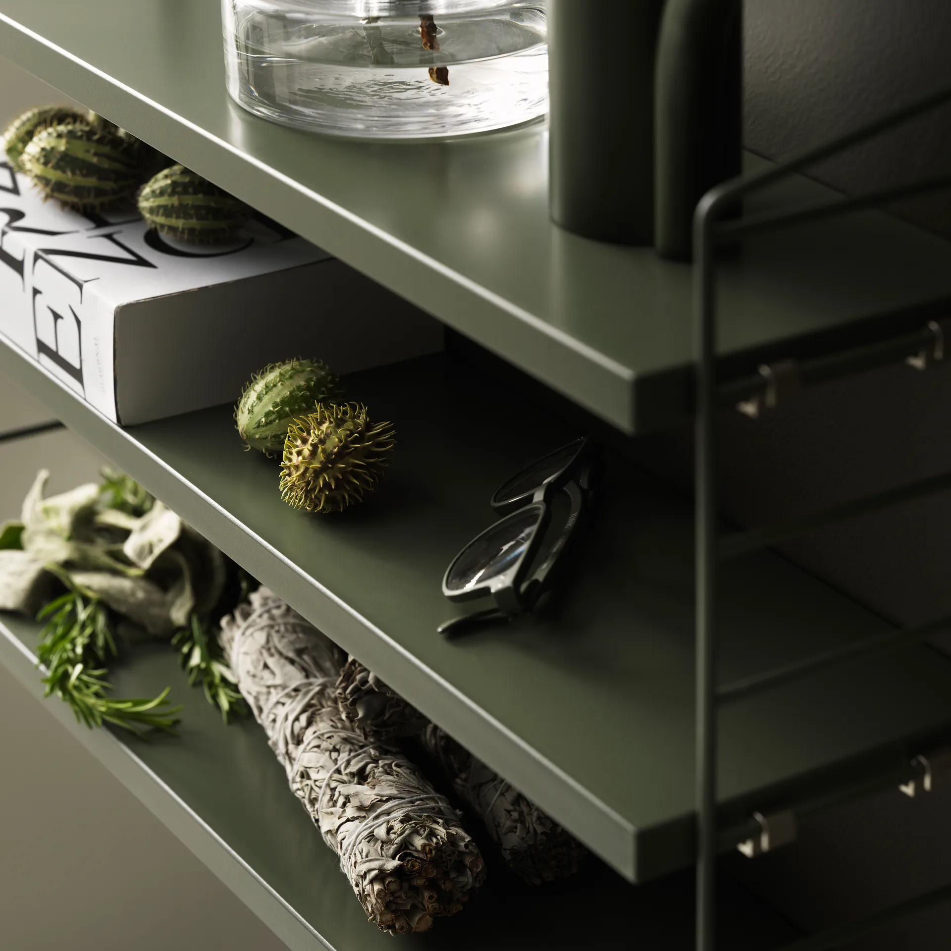 String Pocket hylla  sage, Sage (grön) String