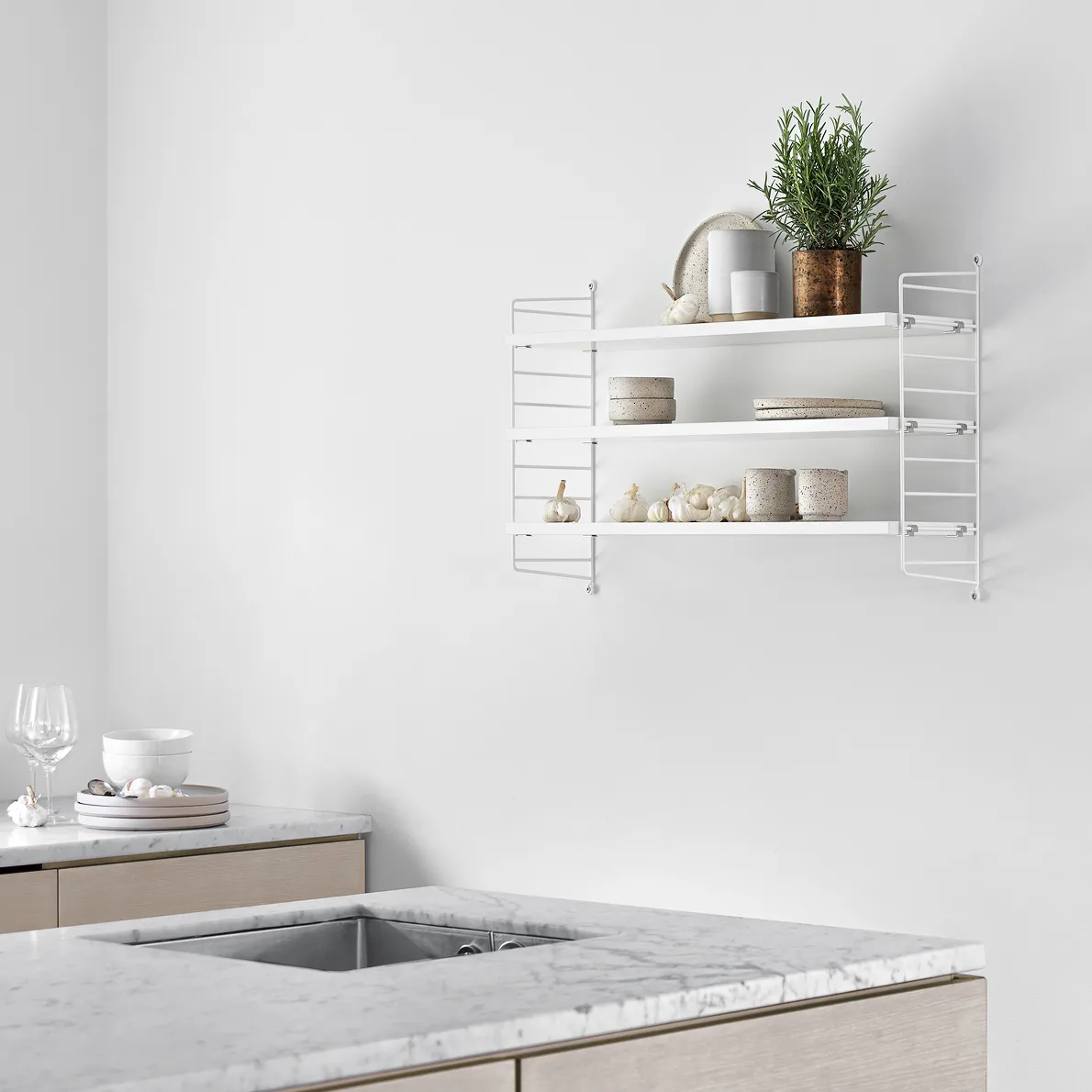 String Pocket hylla vit, vit String