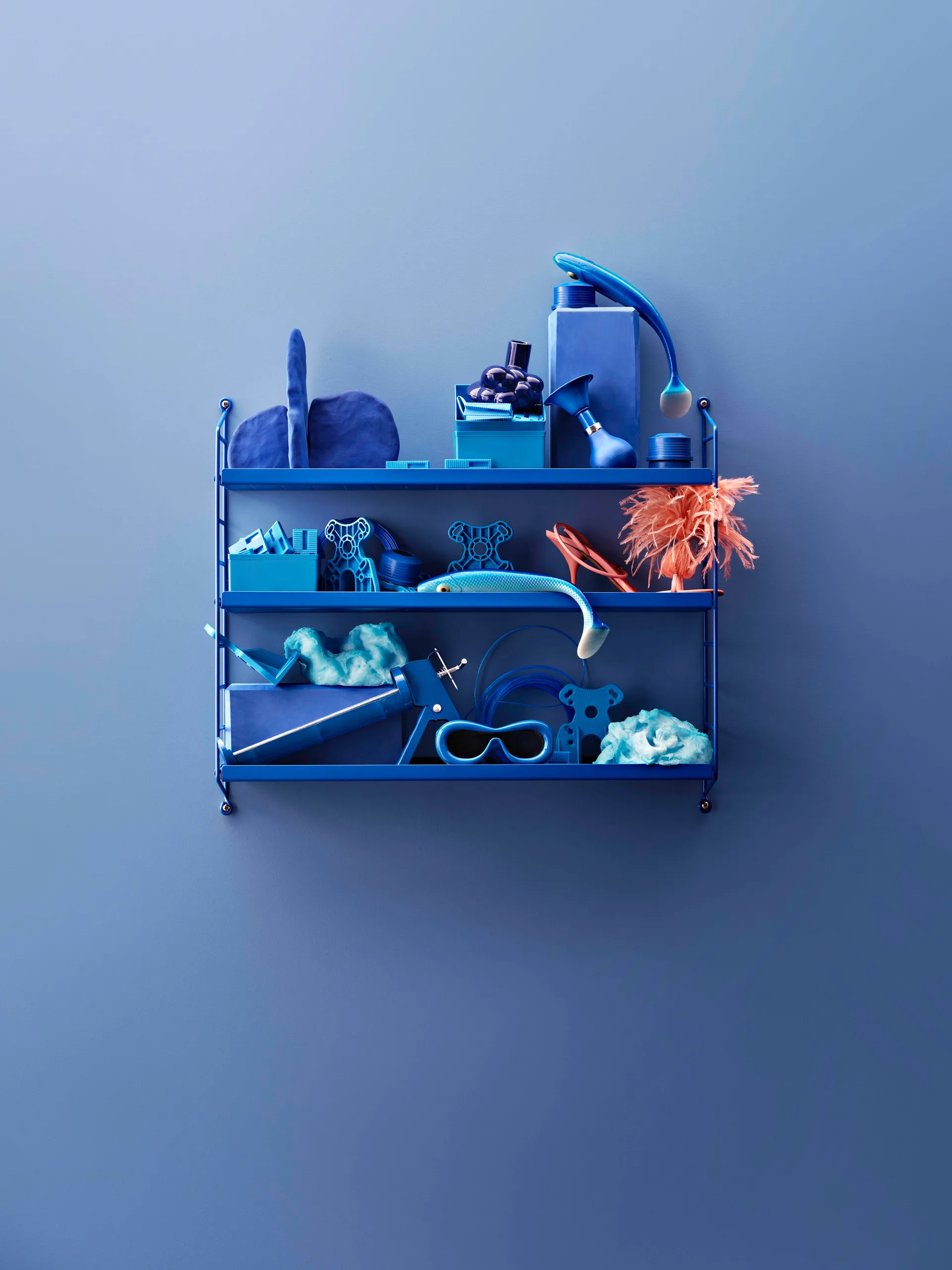 String Pocket metall, Blå String