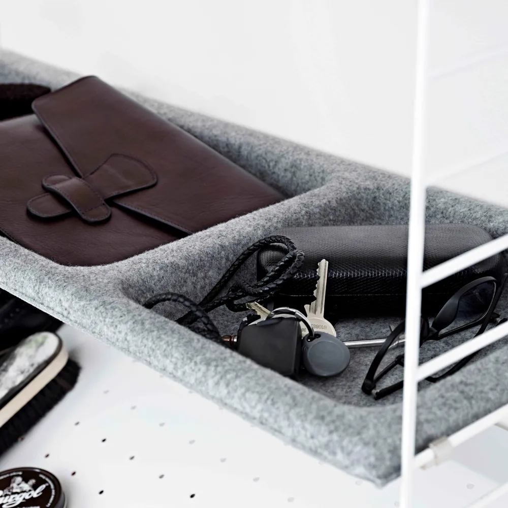 String skålhylla, Beige, 78x30 cm String