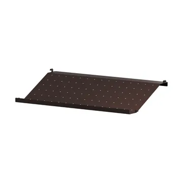 String skohylla metall - Mörkbrun, 58x30 cm - String