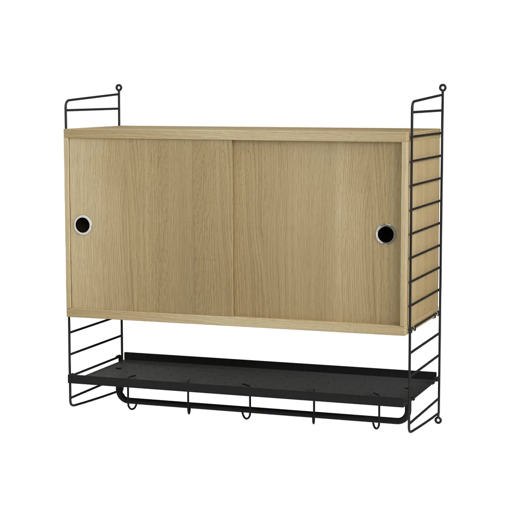 String sovrum ek & svart - Kombination F,  String