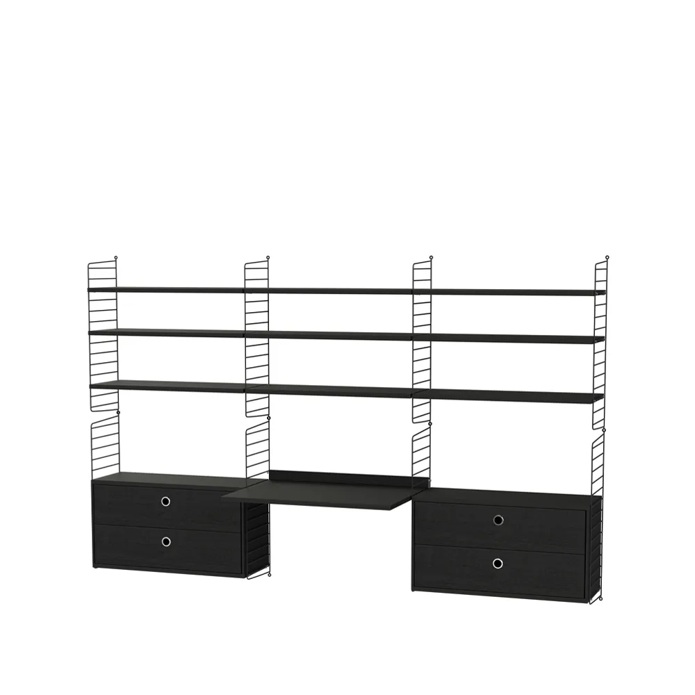 String sovrum svart - Kombination F,  String