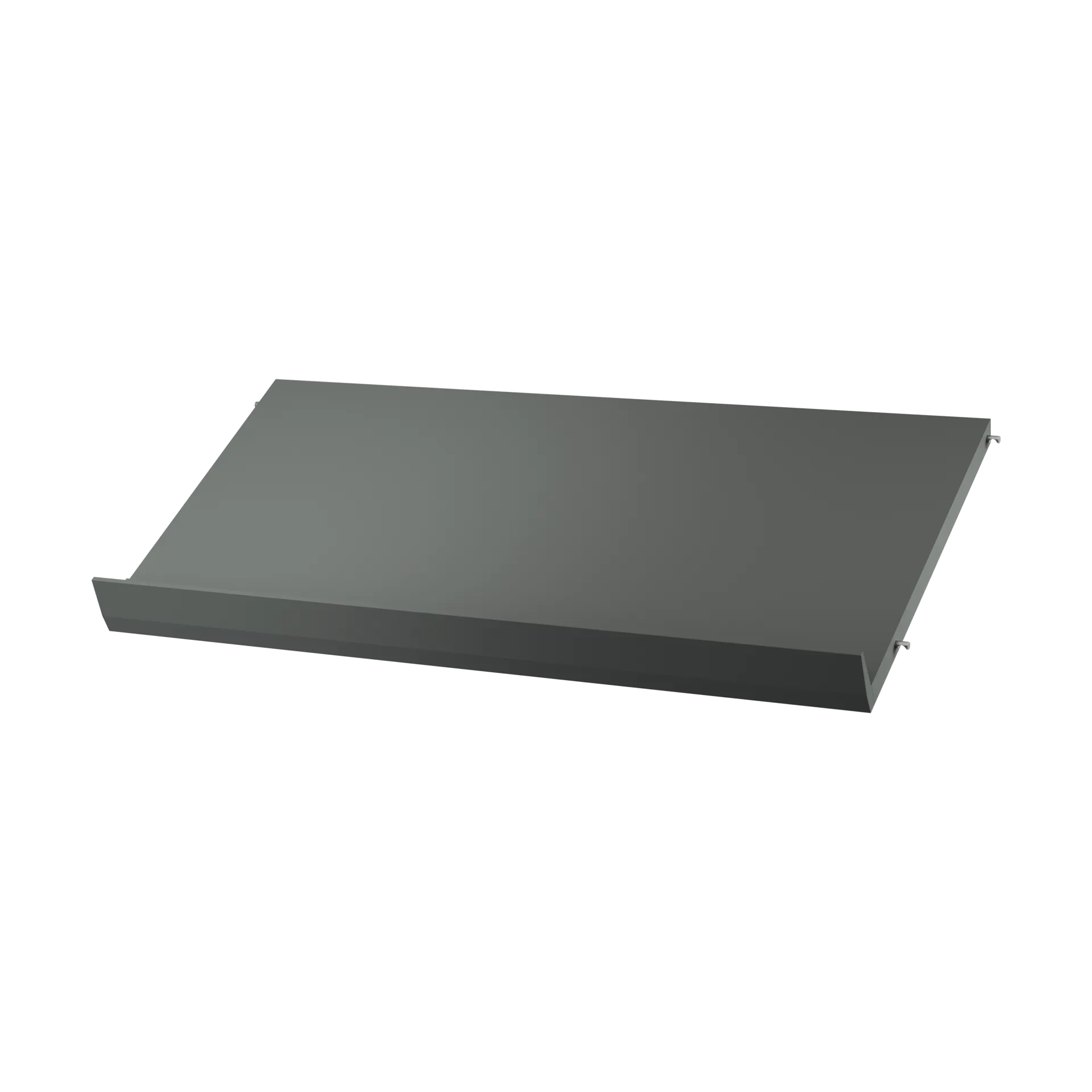 String tidskriftshylla trä, Mörkgrå, 78x30 cm String