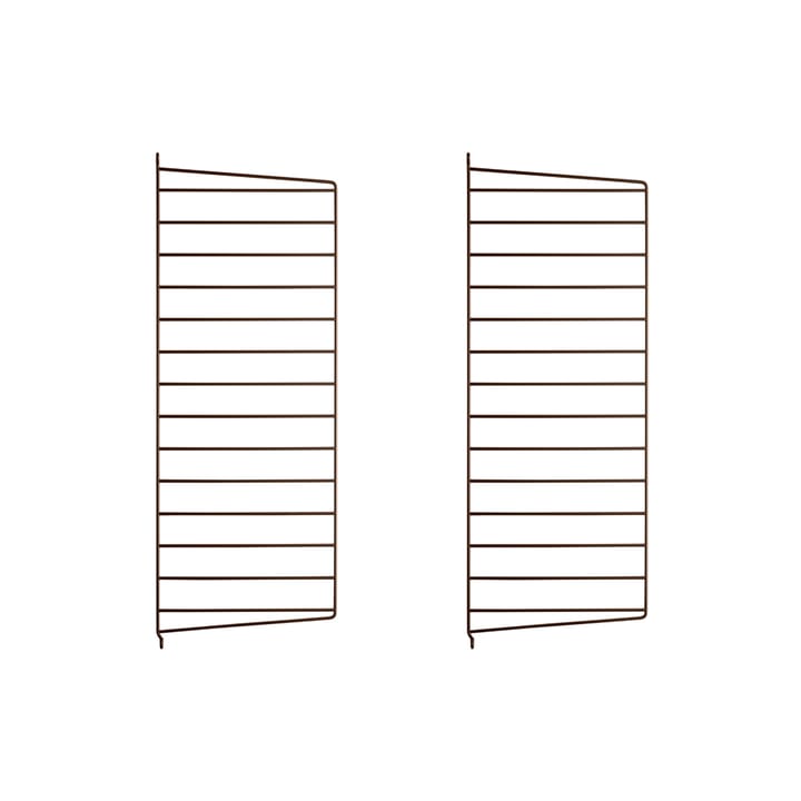 String väggavel, brun, 75x30 cm, 2-pack String