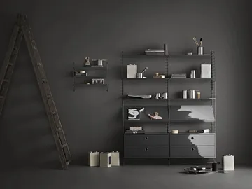 String väggavel - Mörkgrå, 50x30 cm, 2-pack - String