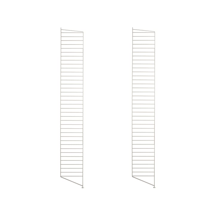 Stringhylla golvgavel - beige, 200x30 cm, 2-pack - String