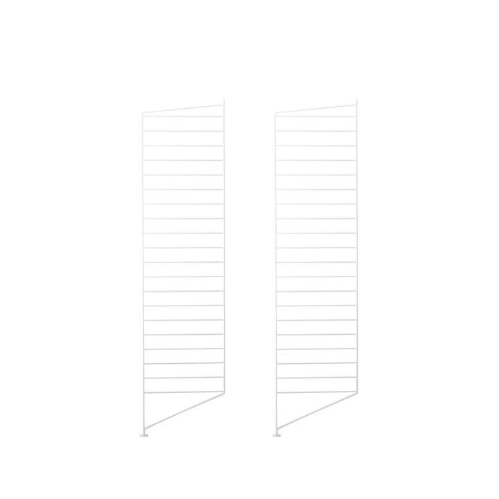 Stringhylla golvgavel - vit, 115x30 cm, 2-pack - String