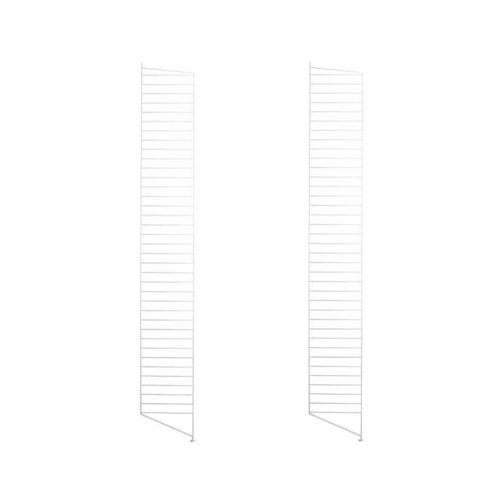 Stringhylla golvgavel - vit, 200x30 cm, 2-pack - String