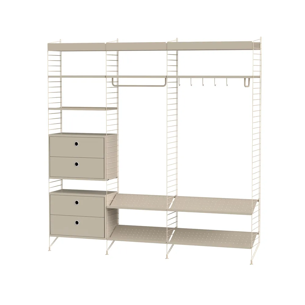 Stringhylla hall beige - Kombination P String