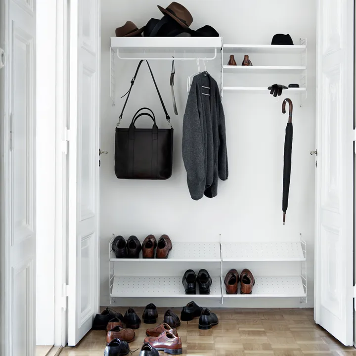 Köp Stringhylla hall vit - Kombination E från String | Svenssons.se