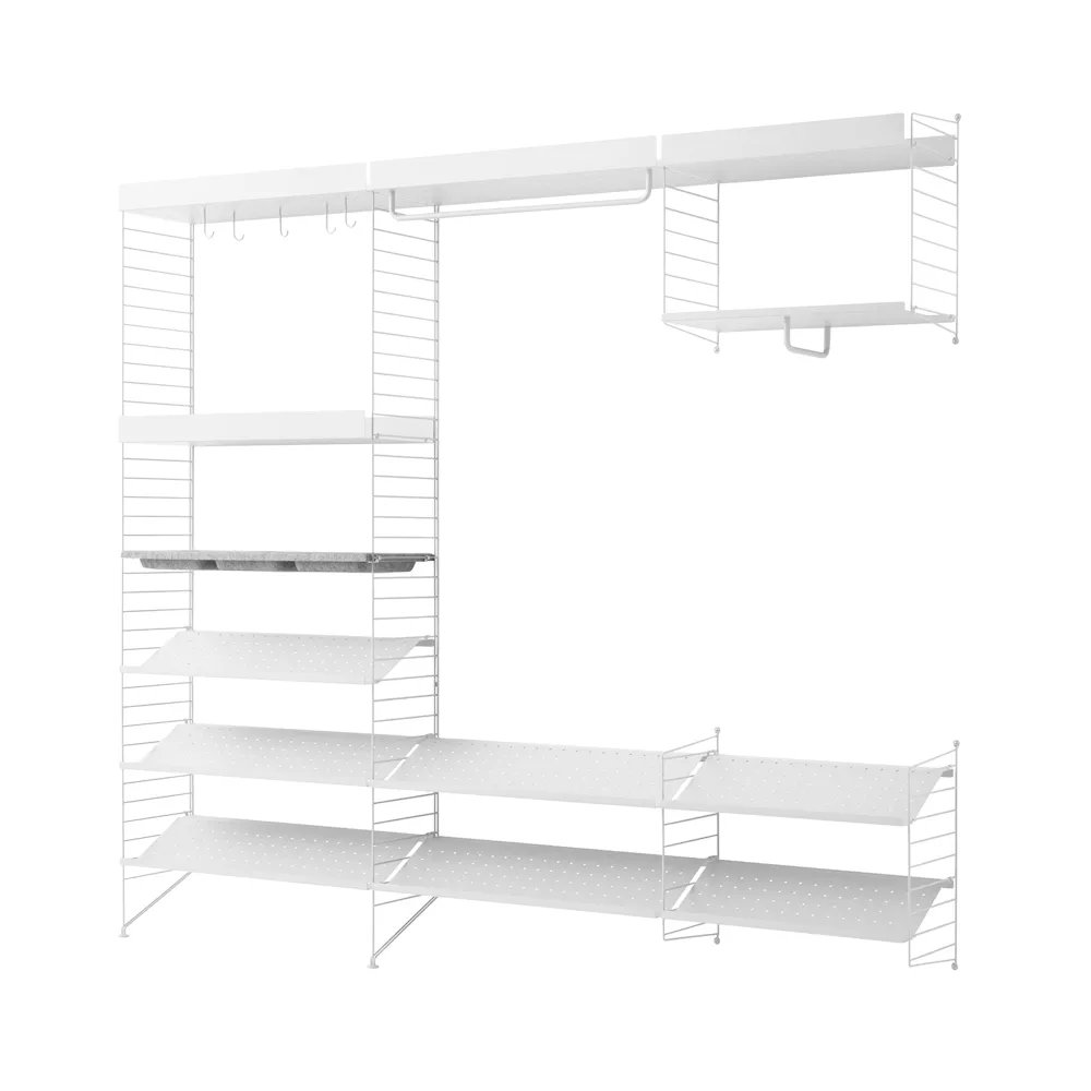 Stringhylla hall vit - kombination I String