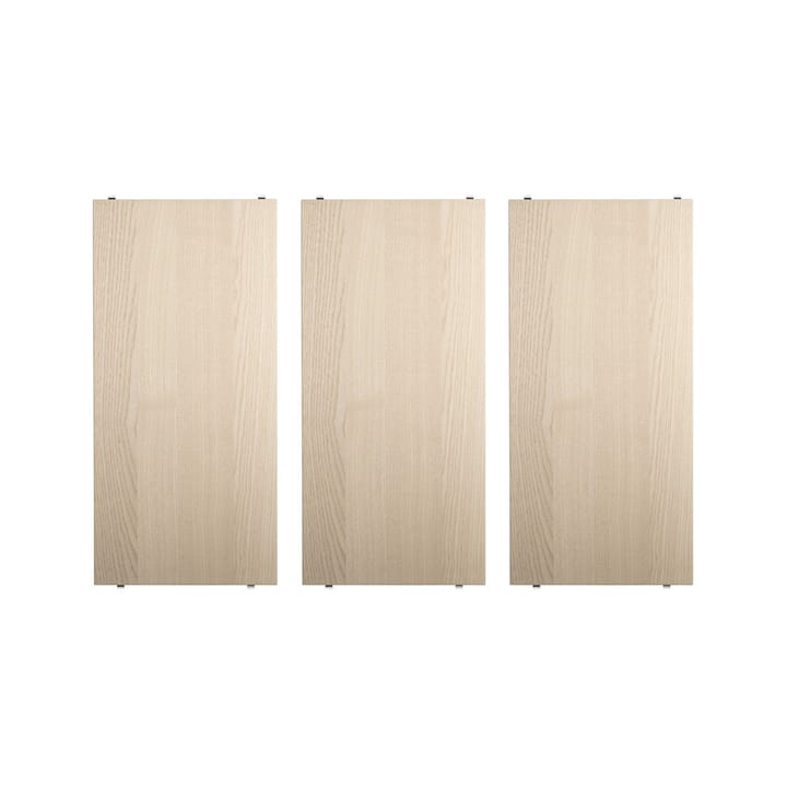 Stringhylla hyllplan - ask, 58x30 cm, 3-pack - String