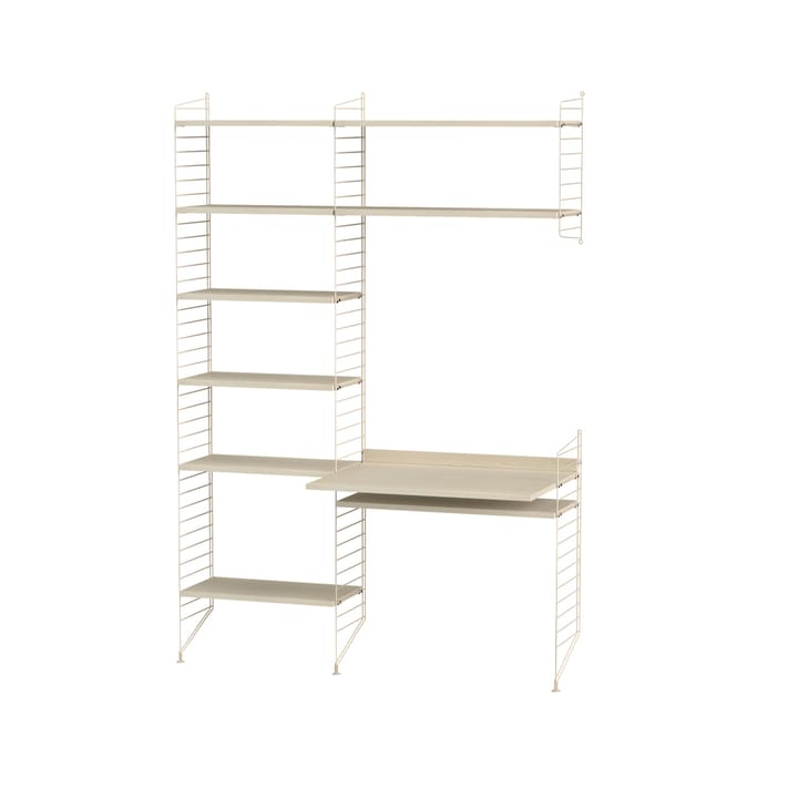 Stringhylla kontor ask & beige - Kombination G - undefined - String