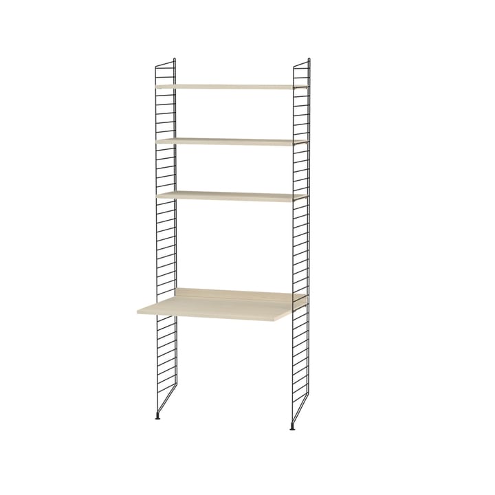 Stringhylla kontor ask & svart - Kombination A - undefined - String