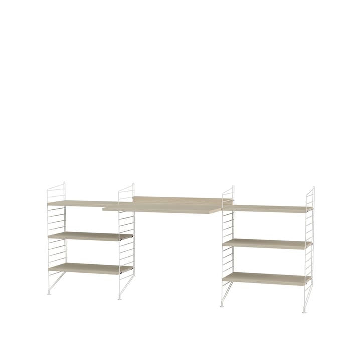 Stringhylla kontor ask & vit - Kombination D - undefined - String